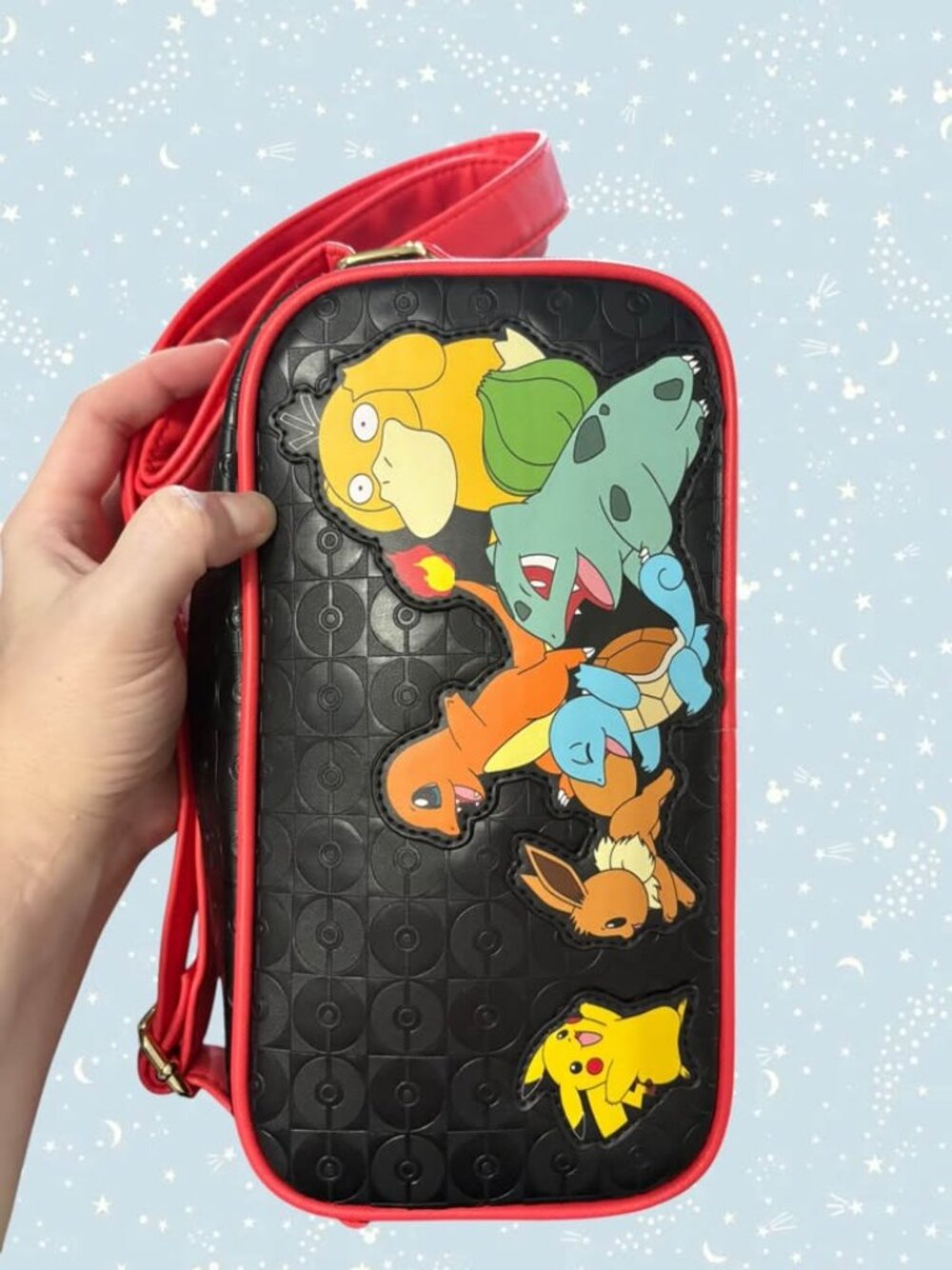 BNWOT Loungefly Pokémon Kanto Starters Crossbody Bag
